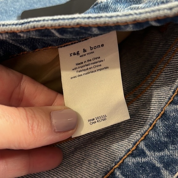 Rag & Bone Clean Peony Dre Low Rise Short Size 28 NWT - Picture 9 of 14